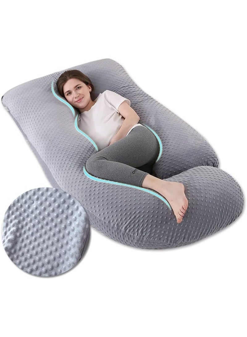 إنفي فو وسائد الجسد وسادة الحمل رمادي - Image 2